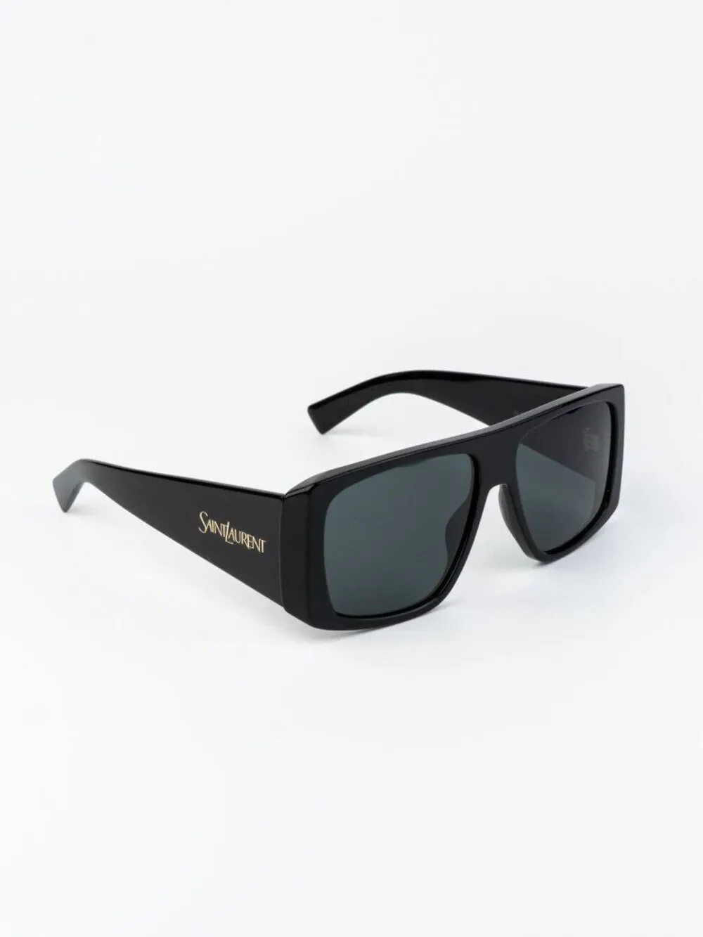 Saint Laurent Men Sunglasses Black Grey Square SL832 001 NEW AUTHENTIC